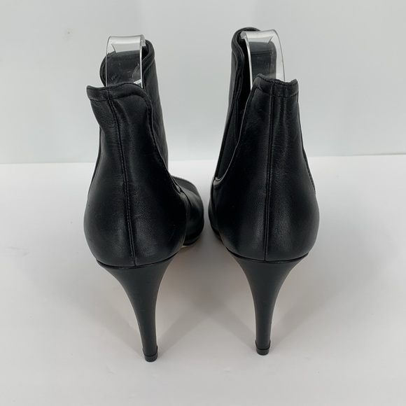 Cole Haan Jones Chelsea ankle bootie peeptoe black heel boot sandal shoe 10 - Picture 4 of 5
